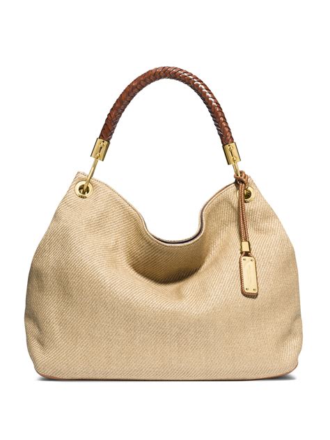 michael kors braided handle handbag|Michael Kors hand bag price.